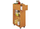 Carrello Di Servizio Per Mobili Da Cucina Tusal Libro A. 85 X L. 25 X P. 50 Cm
