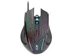 Mysz Przewodowa, A4Tech X87 Oscar Neon, Czarna, Optyczna, 2400DPI