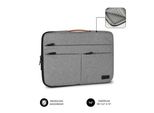Subblim Air Padding 360 Sleeve Per Notebook Fino A 14" / Grigio Chiaro"