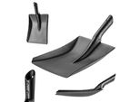 Kadax Vanga Da Giardino Senza Manico, Robusta Vanga Da Giardino, Pala Universale, Pala Da Giardino Senza Manico, Vanga In Acciaio, Pala Da Sabbia (Nero 41,5X24 Cm)