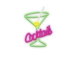 Forever Light Neon Plexi Led Cocktails Insegna Pubblicitaria Multicolore Per Bar, Pub, Lampada Con Dimmer