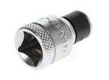 Bit-Adapter 3/8" Vierkant > 1/4"" Sechskant Chrom"