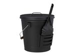 Relaxdays 10028777_0 Relaxdays Ascheeimer Mit Deckel 19,0 L Schwarz