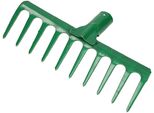 Kotarbau® Robusto Rastrello In Acciaio Rastrello Per Foglie Rastrello Per Foglie Rastrello A Ventaglio Verde 255 Mm