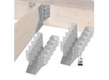 Kotarbau® Set Di 10 Ganci Per Travi 60 X 100 Mm Ganci Per Travi In Acciaio Zincato Ganci Per Travi Connettori Per Travi Pesanti Connettori Per Travi In Legno Travi In Legno