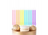 Candele Di Compleanno Colorate 12 Pezzi