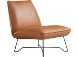 Sessel Egoitaliano "Lia Loungesessel, Elegant Und Stylisch, Toller Sitzkomfort", Braun (Akazie), B:62Cm H:73Cm T:79Cm, Leder Nuvole (Echtes Rindsleder). HalbnatüRliches, Halbnarbiges Rindsleder Mit Einer NatüRlichen KöRnung Von 1, 2 Bis 1, 4 Mm. Dieses Leder Hat Eine Weiche, Wachsartige Haptik Mit Mattem Aussehen Und Einem Wolkeneffekt. Es Handelt Sich Um Ein Naturleder, Das Die UrsprüNglichen Eig