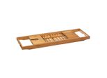 5Five Simply Smart Mensola Per Vasca Da Bagno In Bambù, Metallo Marrone 4Cm X 70-105Cm X 22Cm