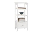 Sobuy FBT91-W Tavolino Comodino Con Cassetto Tavolino Da Divano Comodino