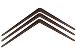 Kotarbau® Set Di 3 Mensole 450X400 Mm Mensole Per Montaggio A Parete Brown