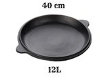 Padella In Ferro 12 L Con Coperchio Kazan - Padella Resistente Per Cucina, Campeggio, Barbecue, Cucina All'aperto