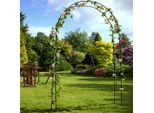 Wisfor Arco Di Rose 240X140X37Cm Metallo Pergola Arrampicata Aiuto Traliccio Arco