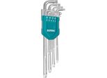 Chiavi A L Torx Totale THT106392 Chiavi A L Torx Estese, Set Di 9, 10-50 Mm, Crv