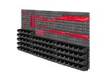 Kadax Pannello Porta Attrezzi Da Parete 156X78Cm 101 Pezzi Scatole Per Officina E Garage