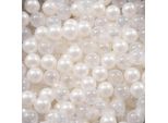 Kiddymoon 200/6Cm Palline Per Bambini Per Giochi Di Palline Da Piscina Palline Di Plastica Per Bambini Eu, Perla/Trasparente