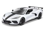 Maisto - 2020 Chevrolet Corvette Stingray Coupé (Ala Alta), Bianco, 1:18