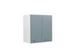 Vicco Pensile Universale R-Line, 60 Cm Con Porte, Grigio-Blu/Bianco