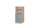 Vicco Mobile Per Forno Da Incasso R-Line, 60 Cm, Grigio-Blu/Quercia Dorata
