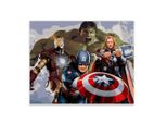 Pittura Con I Numeri E La Cornice Quadri Da Dipingere - Marvel 50 X 40 Cm