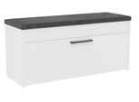 Scarpiera Con Seduta Meelis 1 - Bianco