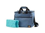 Borsa Frigo Campfeuer Da 30 Litri, Blu, Leggera E Impermeabile, Borsa Isolata Per Barbecue, Campeggio, Spiaggia, Shopping, Lavoro