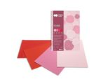Happy Color Block A4 20 Fogli Carta Per L'artigianato Carta Argilla 170G, Rosso Rosa