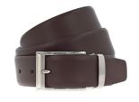 Vanzetti Pelle Cintura Dresscode: Business 35Mm Cambered Belt W110 Dark Brown Marrone