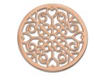 Amello Coins Rose 30 Mm Intarsio In Acciaio Inossidabile Placcato Oro Modello Moneta Da Donna ESC523E