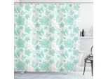 Abakuhaus Tenda Da Doccia Turchese, Farfalle Primaverili, Opaca, Incl. 12 Anelli, Resistente A Batteri E Muffe, 175 X 240 Cm, Turchese Seafoam Perle