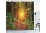 Abakuhaus Tenda Da Doccia Naturale, Riflessi Sul Lago, Opaca, Incl. 12 Anelli, Resistente A Batteri E Muffe, 175 X 200 Cm, Grigio E Bianco