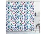 Abakuhaus Tenda Da Doccia Acquerello, Diamant Gems Braut, Impermeabile, Incl. 12 Anelli, Resistente A Batteri E Muffe, 175 X 240 Cm, Multicolore