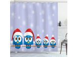 Abakuhaus Tenda Da Doccia Natalizia, Motivo Tradizionale, Impermeabile, Inclusi 12 Anelli, Resistente A Batteri E Muffe, 175 X 200 Cm, Beige E Rosso
