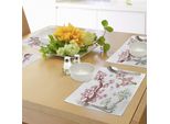 Tovagliette Floreali Abakuhaus, Collezione Rami Fioriti, Tema Giardino Primaverile Colorato, Stampa Artistica Stagionale, Decorazione Da Tavola In Tessuto Resistente Al Lavaggio Per Sala Da Pranzo E Cucina, Marrone Verde Rosa