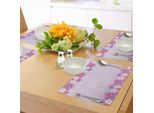 Tovagliette Abakuhaus Malva, Petali Floreali Femminili Nei Toni Del Viola, Stagione Primaverile, Fiori, Bellezza, Profumo, Natura, Decorazioni Da Tavola In Tessuto Resistente Al Lavaggio Per La Sala Da Pranzo E La Cucina, Rosa