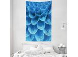 Abakuhaus Arazzo E Copriletto Blu, Gerbera Petals Astratto In Morbido Tessuto Microfibra Lavabile Senza Scolorimento Stampa Digitale, 140 X 230 Cm, Blu Azzurro