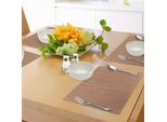 Tovagliette Abakuhaus Con Motivi Floreali, Stile Retrò Con Immagine Di Petali Di Fiori E Essenza Profumata, Decorazioni Da Tavola In Tessuto Resistente Allo Scolorimento Per Sala Da Pranzo E Cucina, Arancione Scuro, Marrone Sabbia, Cannella