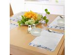 Abakuhaus Tovagliette Evil Eye, Bordi Evil Eye Spirali Vorticose Portafortuna Dal Design Tradizionale, Decorazioni Da Tavola In Tessuto Resistente Al Lavaggio Per La Sala Da Pranzo E La Cucina, Azzurro Bianco Blu