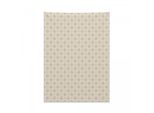 Arazzo Abakuhaus Damask, Linee Decorative Quadrate In Morbido Tessuto Microfibra, Colori Chiari Che Non Sbiadiscono, Lavabile, 110 X 150 Cm, Cacao Avorio