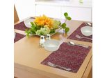 Abakuhaus Tovagliette Con Foglie, Motivo Astratto Con Sagome Di Foglie, Illustrazione Naturale A Tema Primaverile, Decorazione Da Tavola In Tessuto Resistente Ai Colori Per La Sala Da Pranzo E La Cucina, Multicolore