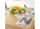 Abakuhaus Tovagliette Con La Lettera Z, Palline Colorate Assortite, Giochi Divertenti Con La Lettera Z Per Attività E Hobby Dei Bambini, Decorazioni Da Tavola In Tessuto Resistente Ai Colori Per La Sala Da Pranzo E La Cucina, Multicolore