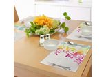 Abakuhaus Tovagliette Vintage Arcobaleno, Motivi Ornamentali Floreali E Fogliame, Romantico Motivo Vittoriano A Spirale, Tiscjdeco In Tessuto Resistente Al Colore Per La Sala Da Pranzo E La Cucina, Multicolore