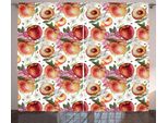 Abakuhaus Tenda Rustica Color Pesca, Exotic Lively Summer Yard, Tende Universali Per Soggiorno Con Passanti E Ganci, 280 X 175 Cm, Multicolore