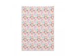Abakuhaus Arazzo Geometrico, Motivi Tribali Angolari In Morbido Tessuto Microfibra, Colori Chiari Che Non Sbiadiscono, Lavabile, 110 X 150 Cm, Multicolore