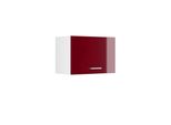 Vicco Pensile Universale R-Line, 60 Cm Con Porta A Ribalta, Rosso Bordeaux Lucido/Bianco
