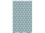 Abakuhaus Tenda Da Doccia Tribale Stretta, Foglie Di Fiori Disegnate A Mano, Set Decorativo Per Bagno In Tessuto Con Ganci, 120 X 180 Cm, Nero