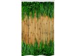 Abakuhaus Verde E Marrone Tenda Da Doccia Stretta, Bambù, Set Decorativo Per Bagno In Tessuto Con Ganci, 120 X 180 Cm, Marrone Verde Sabbia