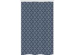 Abakuhaus Tenda Da Doccia Scandinava Stretta, Stile Vintage Tulipani, Set Decorativo Per Bagno In Tessuto Con Ganci, 120 X 180 Cm, Blu Grigio Azzurro Grigio