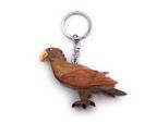 Onwomania Legno Portachiavi Uccello Pappagallo Budgie Marrone Allevamento Uccello Canarino Ciondolo Fascino