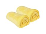Coperta "Celina"" In Confezione Da 2 - Coperta Soffice Di Alta Qualità, 150 X 200 Cm - Giallo"