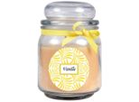 Candela Profumata Con Scritta "Vanilla"" In Un Barattolo Di Caramelle, 300 G Di Cera - Durata Di Combustione Circa 70 Ore, Candela In Barattolo In Confezione Regalo"